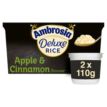 Ambrosia Deluxe Rice Pudding Apple and Cinnamon Pots 2 x 110g