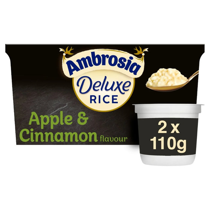 Ambrosia Deluxe Rice Pudding Apple and Cinnamon Pots 2 x 110g