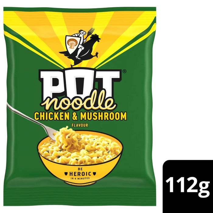 Pot Noodle Chicken & Mushroom Instant Noodles 112g