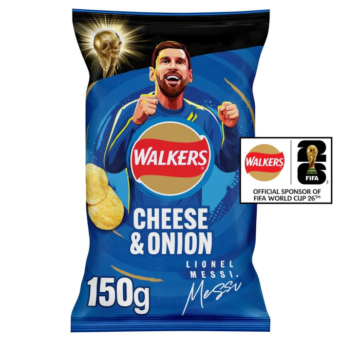 Walkers Cheese & Onion Sharing Crisps 150g