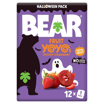 BEAR Fruit Yoyos Strawberry Halloween 12x10g