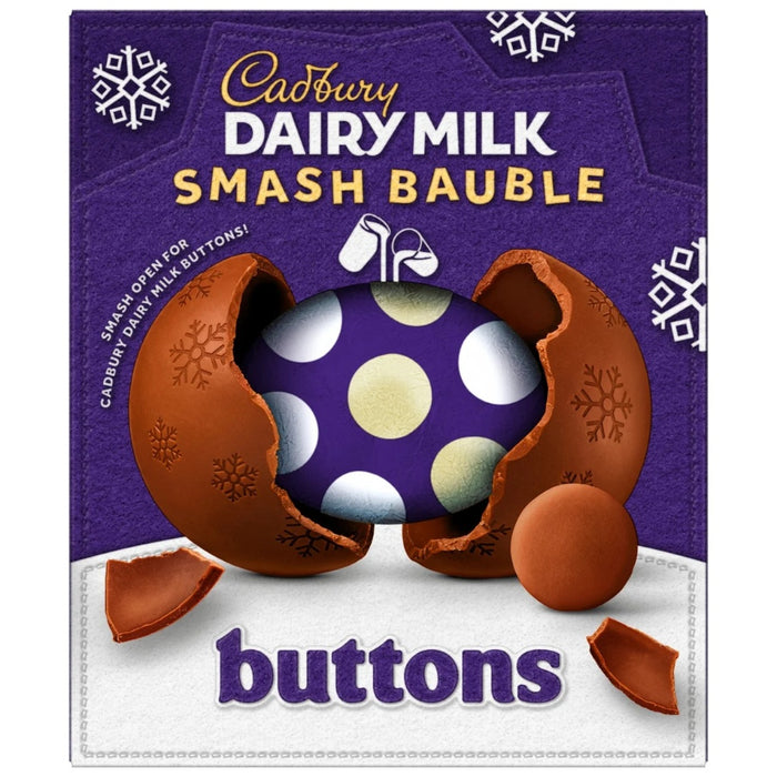 Cadbury Dairy Milk Chocolate Buttons Smash Bauble 90g