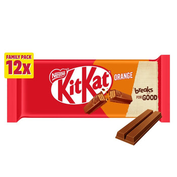 KitKat 2 Finger Orange Chocolate Biscuit Bar 12 per pack