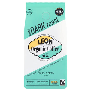Leon Dark Roast Coffee Beans 200g