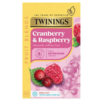 Twinings Tè al mirtillo rosso e lampone 20 per confezione
