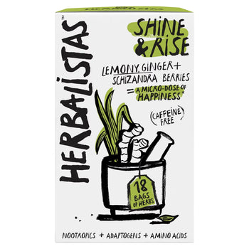 Herbalistas Shine & Rise tisana con citronella, zenzero e schizandra 18 per confezione