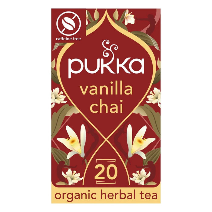 Pukka Organic Vanilla Chai Tea Sacs 20 par paquet