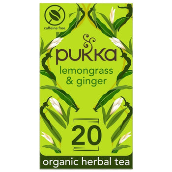 Pukka Lemongrass & Ginger Tea 20 par paquet