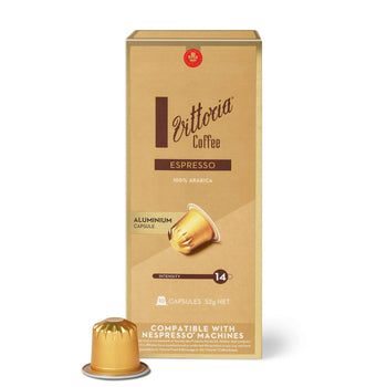 Vittoria Espresso Aluminium Nespresso Capsules compatibles 10 par paquet
