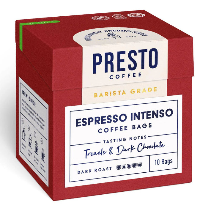 Bustine di caffè Presto Espresso Intenso 10 per confezione