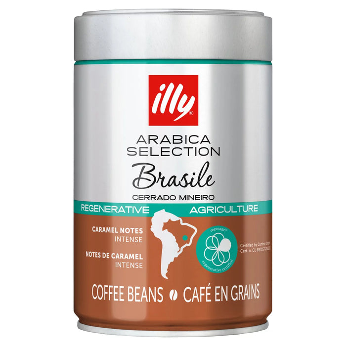 Illy Cerrado Mineiro Brazil Coffee Grands Régénérative Agriculture 250G