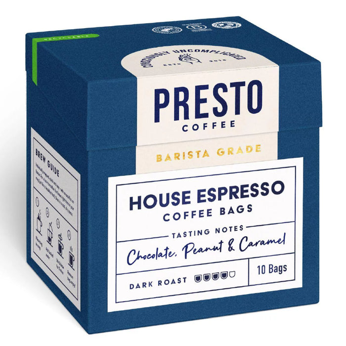 Sacs à café Espresso Presto House 10 par paquet