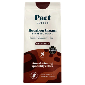 Pakt -Kaffee -Bourbon -Creme Espresso Vollbeames 200g