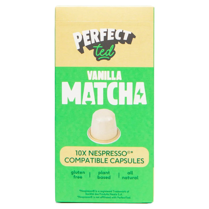 Perfect Ted Matcha Pods Vanilla Bean 10 par pack