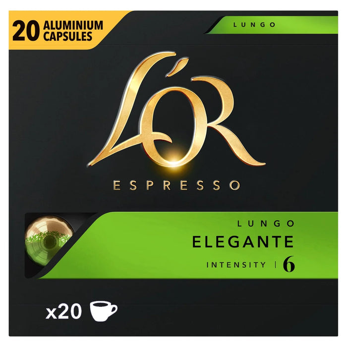 L'OR Espresso Elegante Intensity 6 Coffee Pods 20 per pack