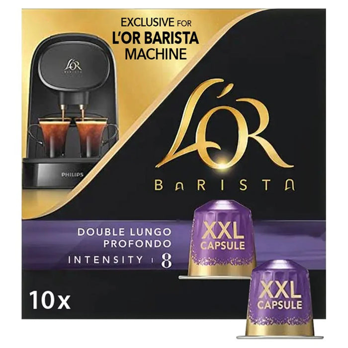 L'Or Barista Double Lungo Profondo Intensity 8 Coffee Pods 10 par pack