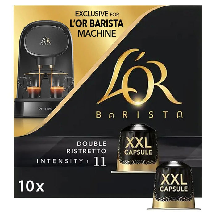 L'Or Barista Double Ristretto xxl Intensity 11 Coffee Pods 10 par pack