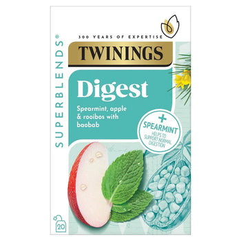 Twinings Superblends Digest avec SPEARMINT Apple et Rooibos 20 par pack