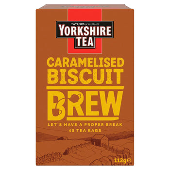 Yorkshire Tea Caramelised Biscuit Brew 40 per pack