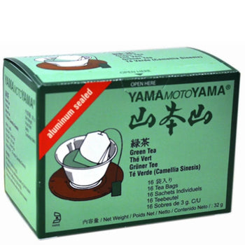 Bustine di tè verde Sencha Yamamotoyama 16 per confezione
