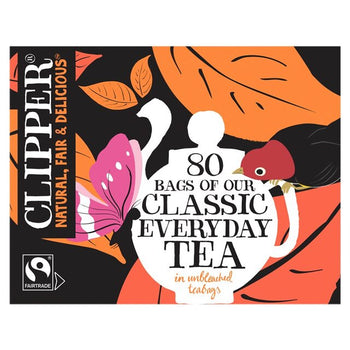 Clipper Fairtrade Everyday Tea Bags 80 per pack