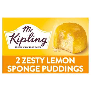Lot de 2 desserts au pouding éponge au citron Mr Kipling