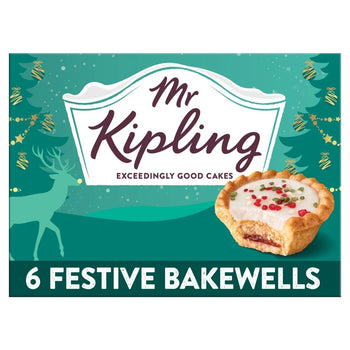 Mr Kipling Festive Bakewells 6 per pack