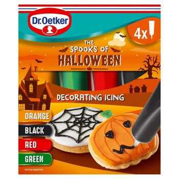 Dr Oetker Halloween Icing Piping Tubes 4 x 19g