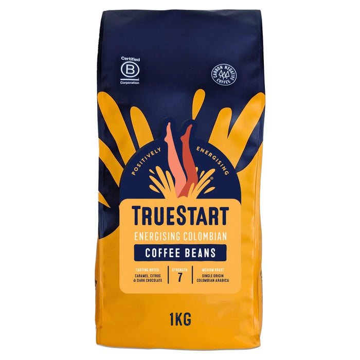 Truestart تنشيط حبوب القهوة الكولومبية 1 كجم