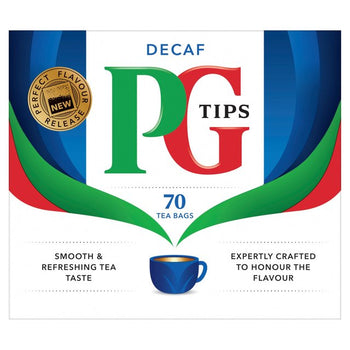 PG Tips أكياس الشاي اللذيذة منزوعة الكافيين 70 لكل علبة