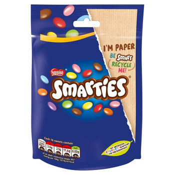 Smarties Milk Chocolate Sweets Pouch 105g