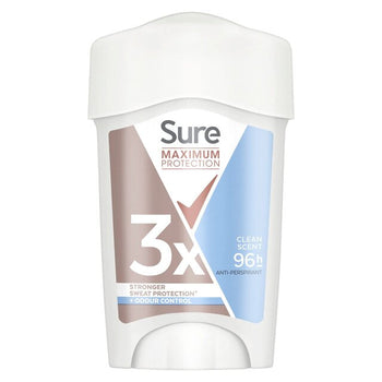 Sure Protection maximale Clean Scent Cream Stick Antiperspirant 45 ml