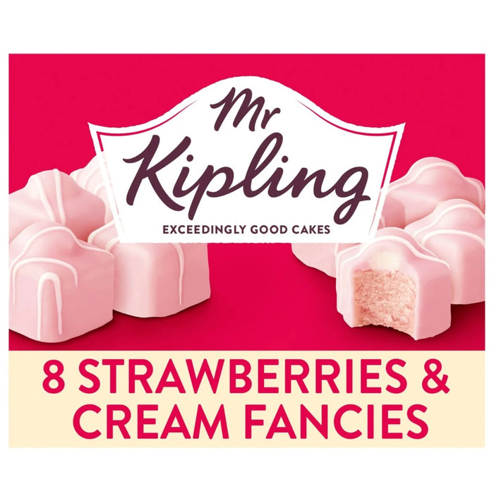 Mr Kipling Fraises et crème fantaisies 8 par paquet