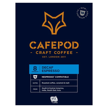 Miscela Brunch Decaf. Cialde caffè in alluminio compatibili Nespresso 18 per confezione