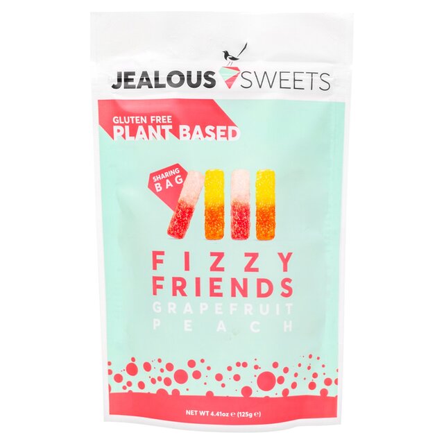 Jealous Sweets Fizzy Lips Sweets Plant Based Gummy Sweets 125g