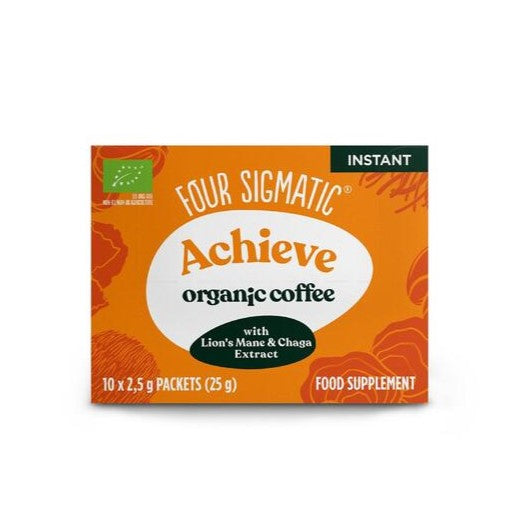 Four Sigmatic Achieve Organic Coffee with Lion's Mane & Chaga 10 per pack