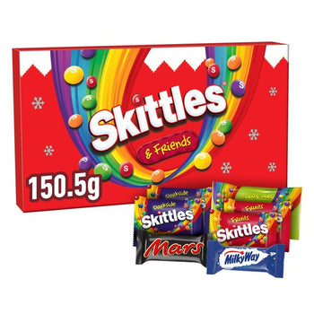 Skittles and Friends Sweets Medium Christmas Selection Box 150g