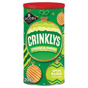 Jacob's Crinklys Cheese & Onion Baked Snacks 200g