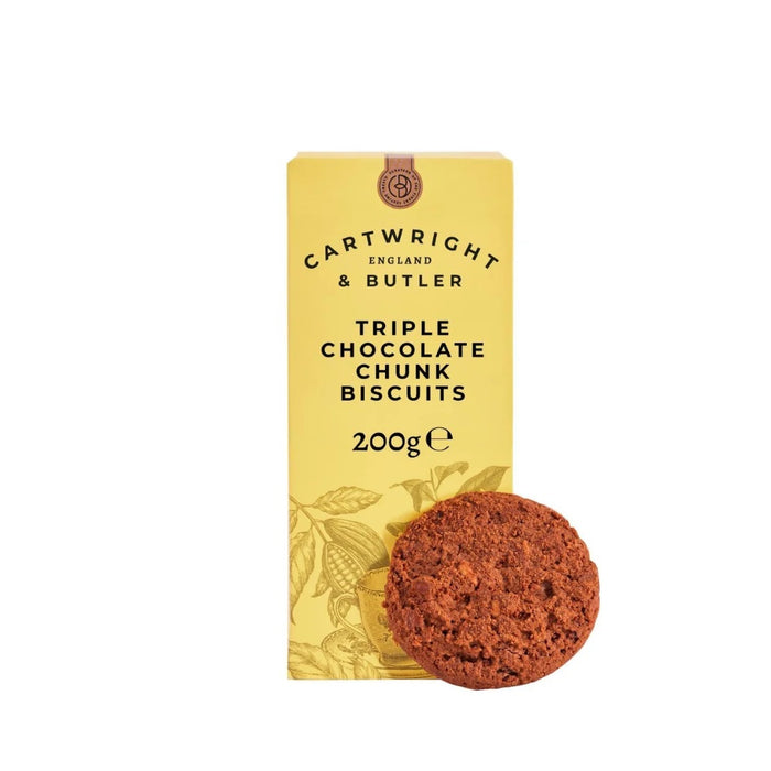 Cartwright & Butler Triple Choc Chunk Biscuits Carton 200g