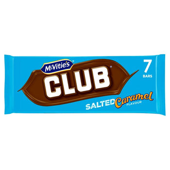 McVitie's Club Salted Caramel Chocolate Biscuit 7 per pack