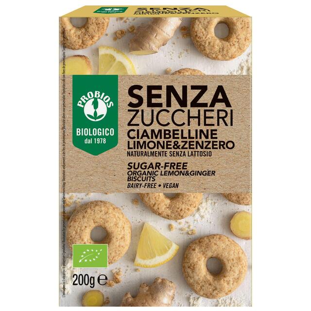 Probios limón y jengibre galletas sin azúcar 200g