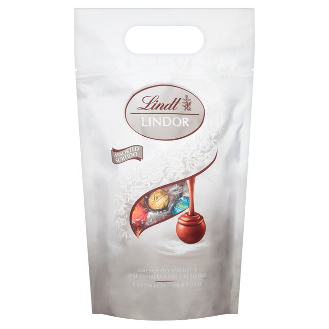 Lindt Lindor Assorted Chocolate Truffles Silver Bag 1kg