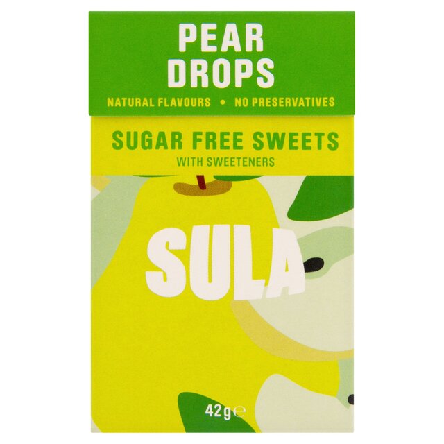 Sula Pear Drop Sugar Free Sweets 42g