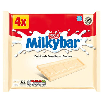 Milkybar Medium White Chocolate Bar Multipack 4 per pack