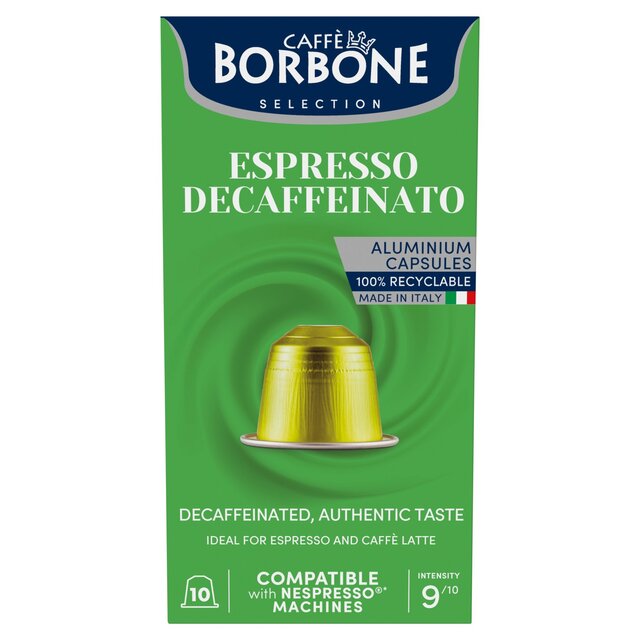 Caffe Borbone Decaf Espresso Nespresso Compatible Capsules 10 per pack