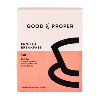 Good & Proper Tea English Breakfast Teabags 15 per pack