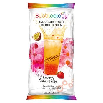 Bubbleology Bubble Tea al frutto della passione con Popping Boba alla fragola 135g