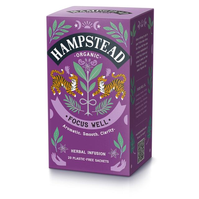 Hampstead Tea Focus Well Tea Bags 20 per pack