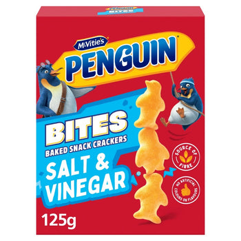 Jacob's Penguin Bites Salt & Vinegar 125g