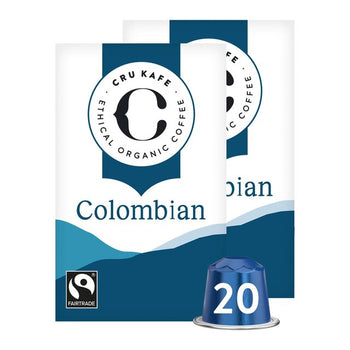 CRU Kafe Organic Fairtrade Colombian Pods 20 per pack